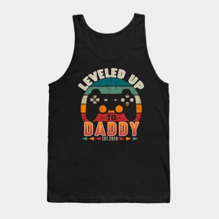 Leveled Up To Daddy EST 2020 Costume Gift Tank Top